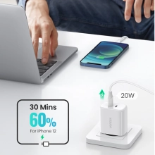 Купить Зарядное устройство Ugreen CD243 2xUSB 40W PD (2xType-C) PD White (10343) - фото 4