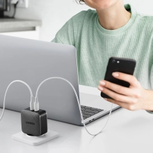Купить Зарядное устройство Ugreen CD216 2xUSB 66W GAN PD (2xType-C) PD Fast Charger Black (70867) - фото 5