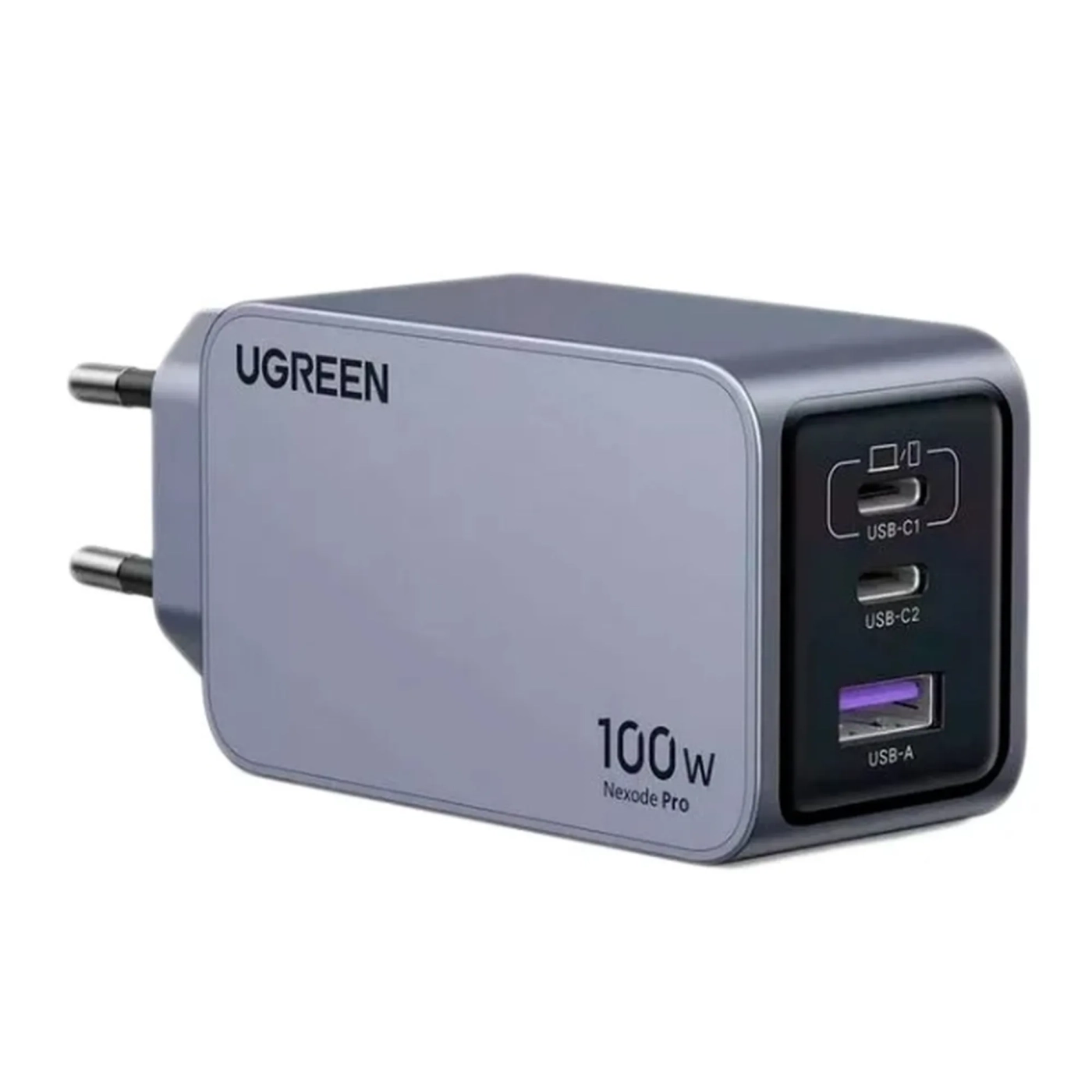 Купить Зарядное устройство Ugreen Nexode Pro X757 3xUSB 100W GaN (2xType-C+USB-A) Gray (25874) - фото 2