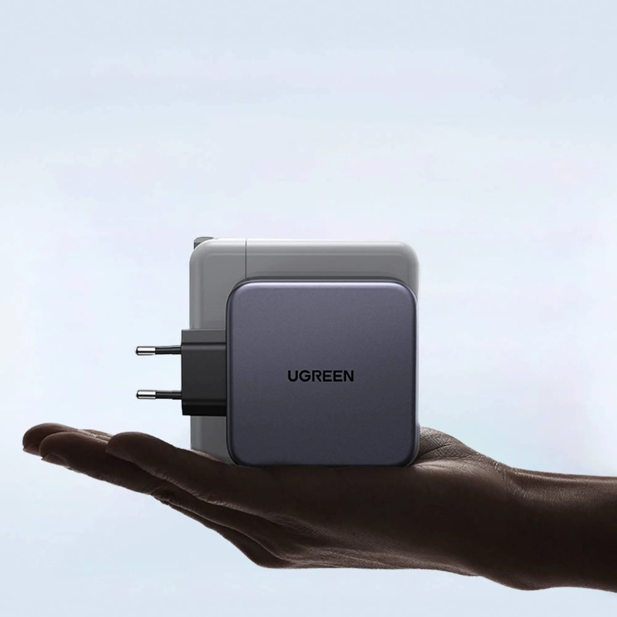 Купить Зарядное устройство Ugreen CD289 3xUSB 140W GaN (2хUSB-C+USB-A) with C to C Cable 1.5 м Gray  (90549) - фото 4