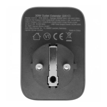 Купить Зарядное устройство Ugreen CD314 3xUSB 30W Outlet Extender (2хUSB-A+USB-C) (90613) - фото 3