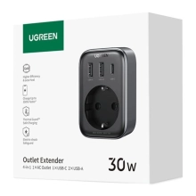Купить Зарядное устройство Ugreen CD314 3xUSB 30W Outlet Extender (2хUSB-A+USB-C) (90613) - фото 5