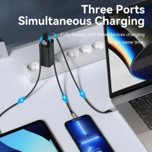 Купить Зарядное устройство Vention 3xUSB 65W (USB-Cx2+USB-A) PD3.0+QC4.0 Black (FEDB0-EU) - фото 8