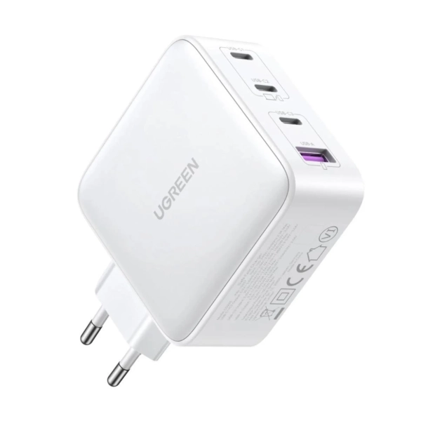 Купити Зарядний пристрій Ugreen CD226 4xUSB 100W GaN (3хUSB-C+USB-A) White (15337) - фото 3
