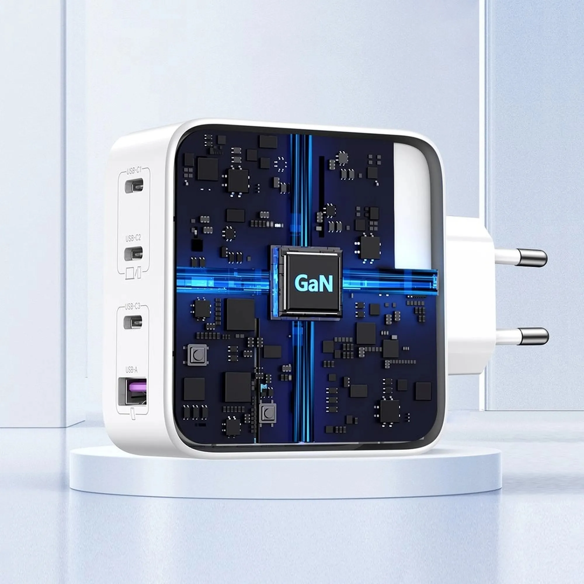 Купити Зарядний пристрій Ugreen CD226 4xUSB 100W GaN (3хUSB-C+USB-A) White (15337) - фото 7