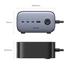 Купити Зарядний пристрій Ugreen Nexode Pro CD270 4xUSB 100W (3хUSB-C+USB-A) (60167) - фото 5