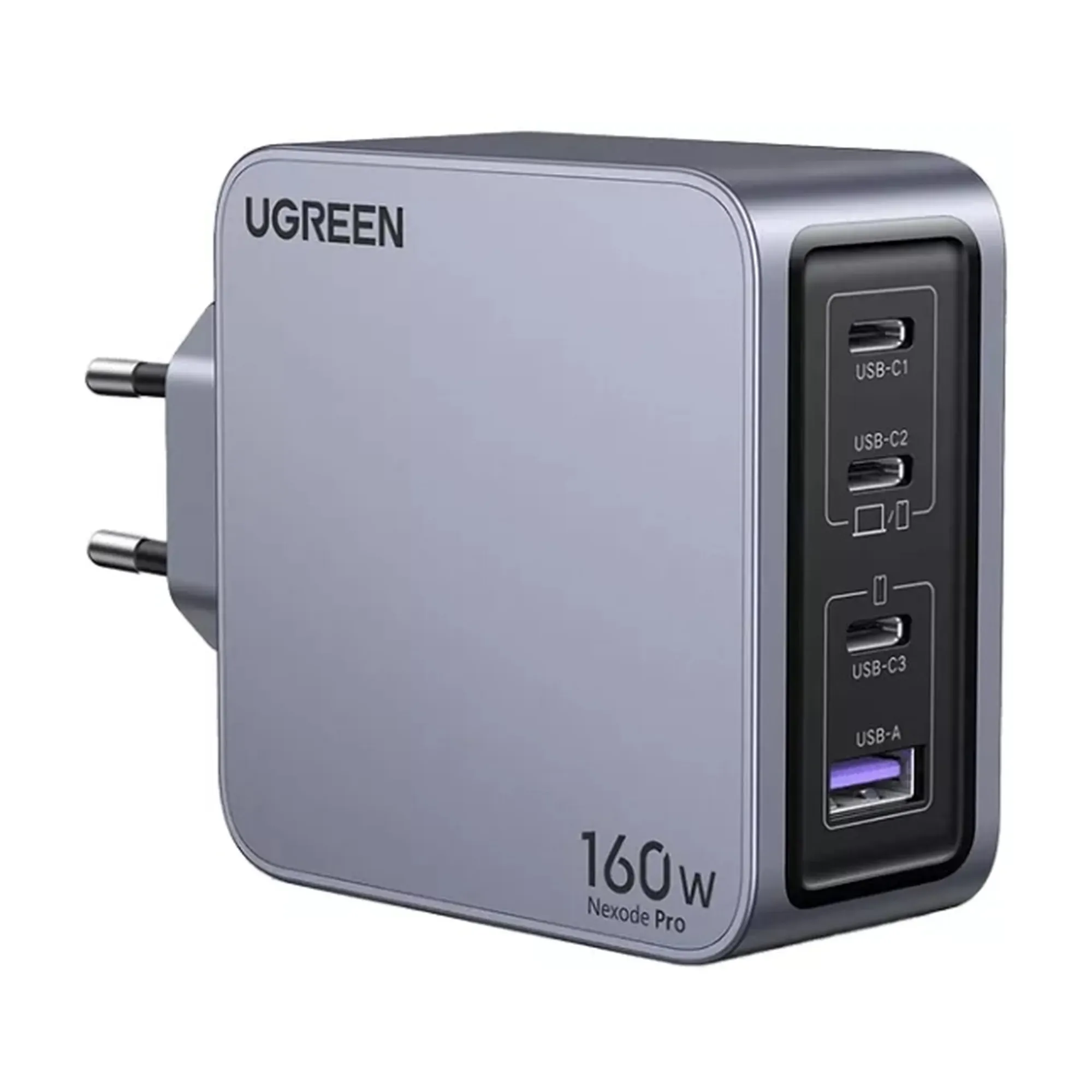 Купить Зарядное устройство Ugreen Nexode Pro X763 4xUSB 160W GaN (3xType-C+USB-A) Gray (25877) - фото 1