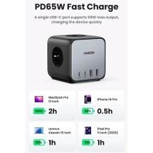 Купить Зарядное устройство Ugreen DigiNest Cube CD268 4xUSB 65W (2хUSB-C+2xUSB-A) (60113) - фото 9