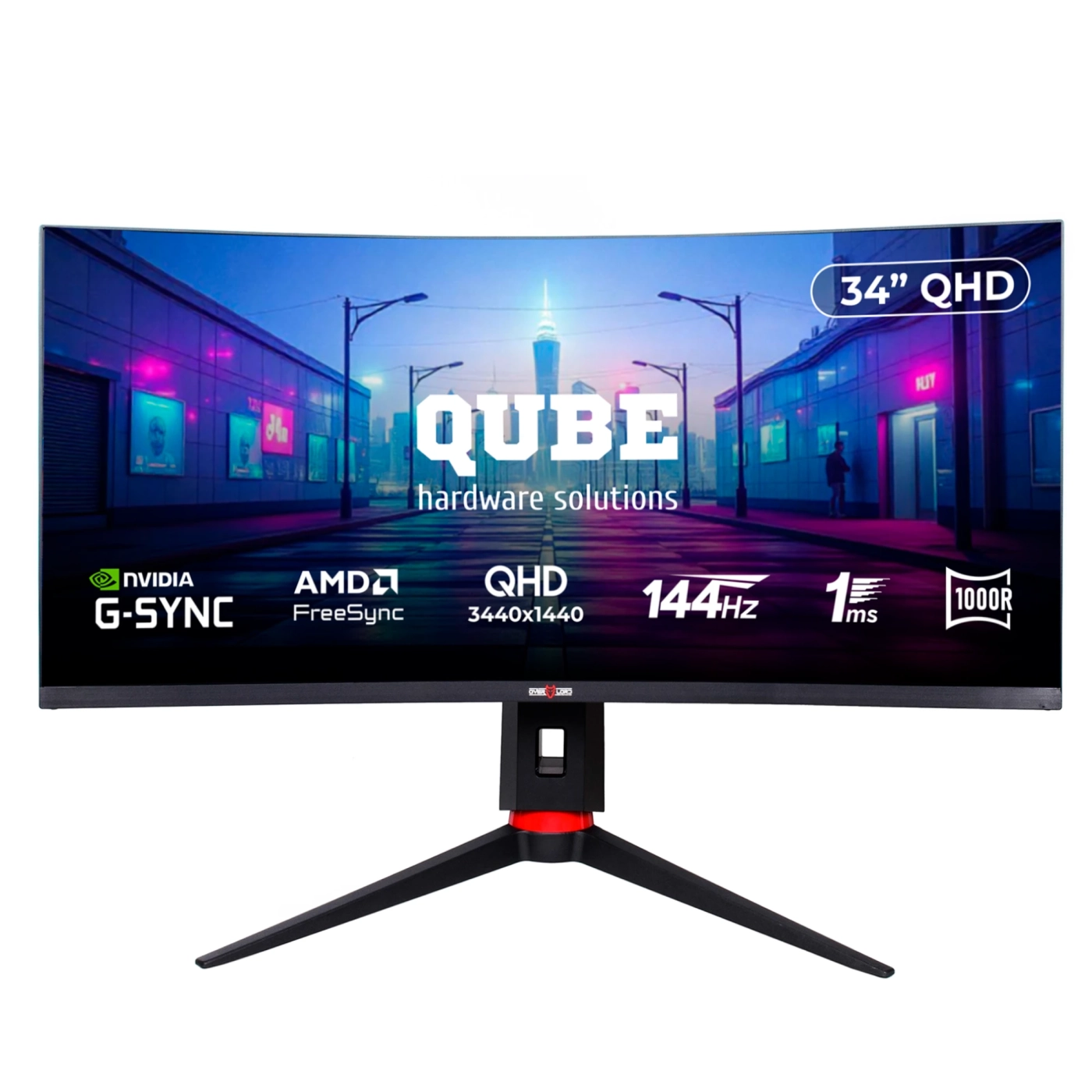 Купити Монітор 34" QUBE Overlord C34UQ144 - фото 1