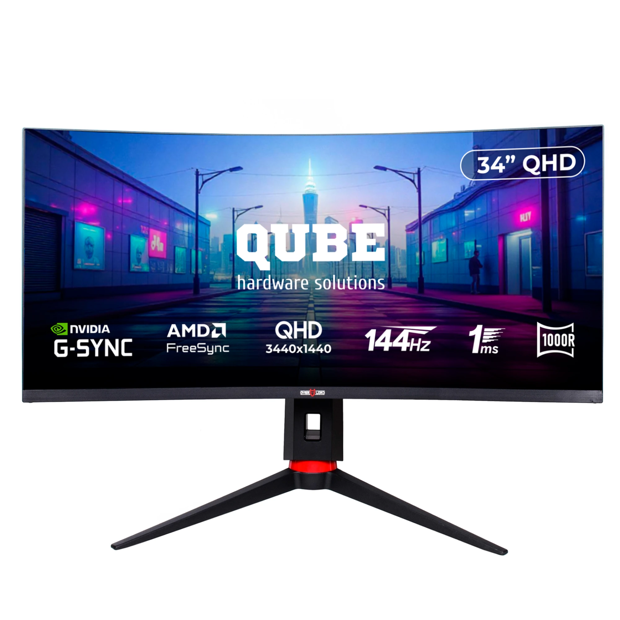 Купити Монітор 34" QUBE Overlord C34UQ144 - фото 1