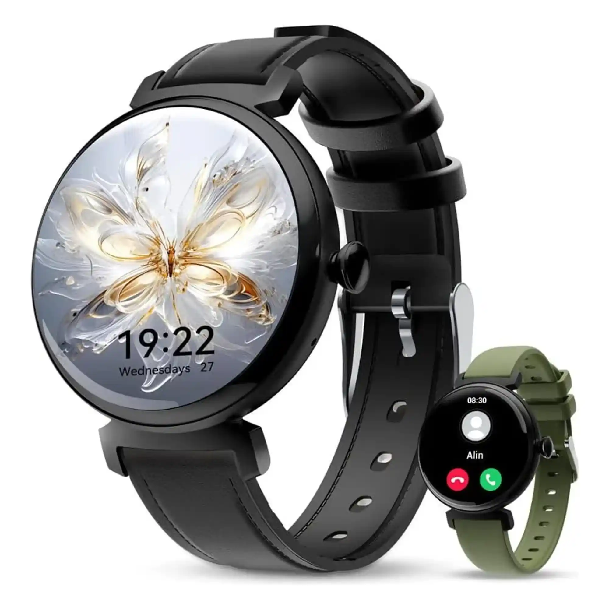 Купити Смарт-годинник Oukitel BT30 Black with black and green belt (6931940742269) - фото 5