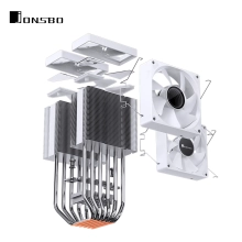Купить Процессорный кулер JONSBO CR-1400 DV2 White - фото 22