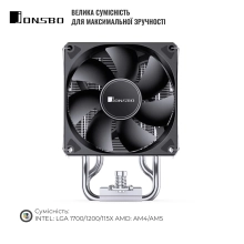 Купить Процессорный кулер JONSBO CR-1400 EVO Black - фото 3