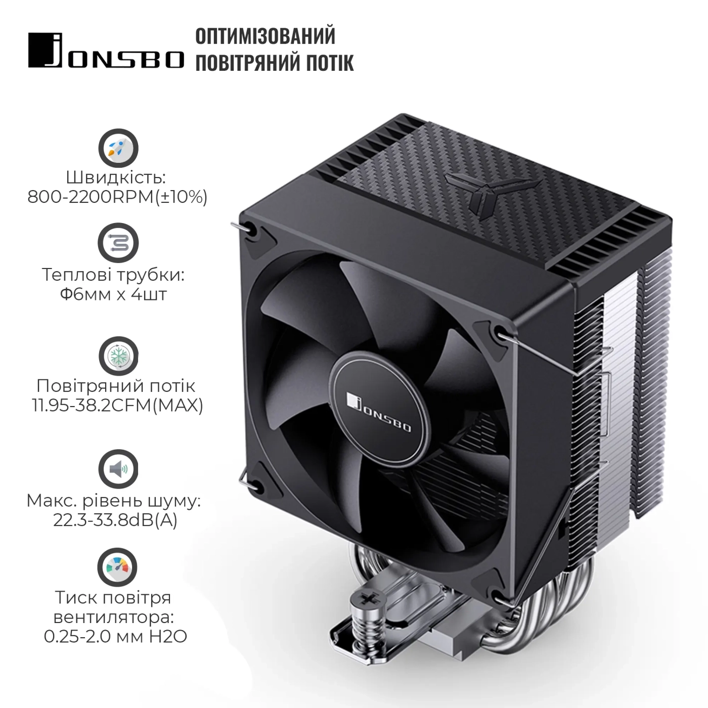 Купить Процессорный кулер JONSBO CR-1400 EVO Black - фото 4