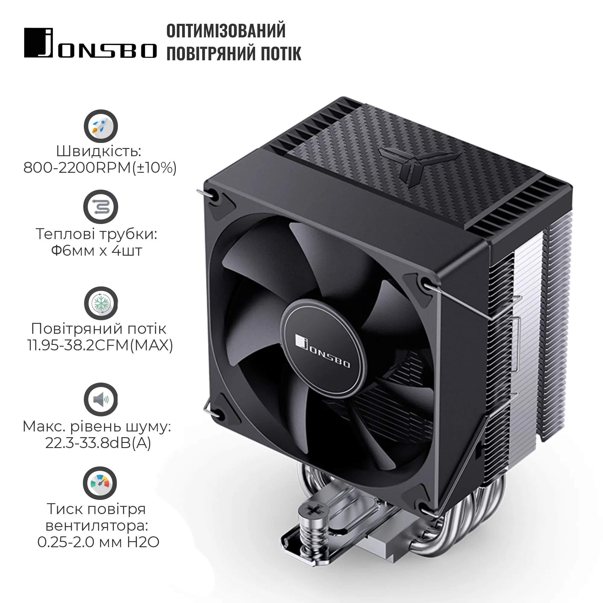 Купить Процессорный кулер JONSBO CR-1400 EVO Black - фото 4