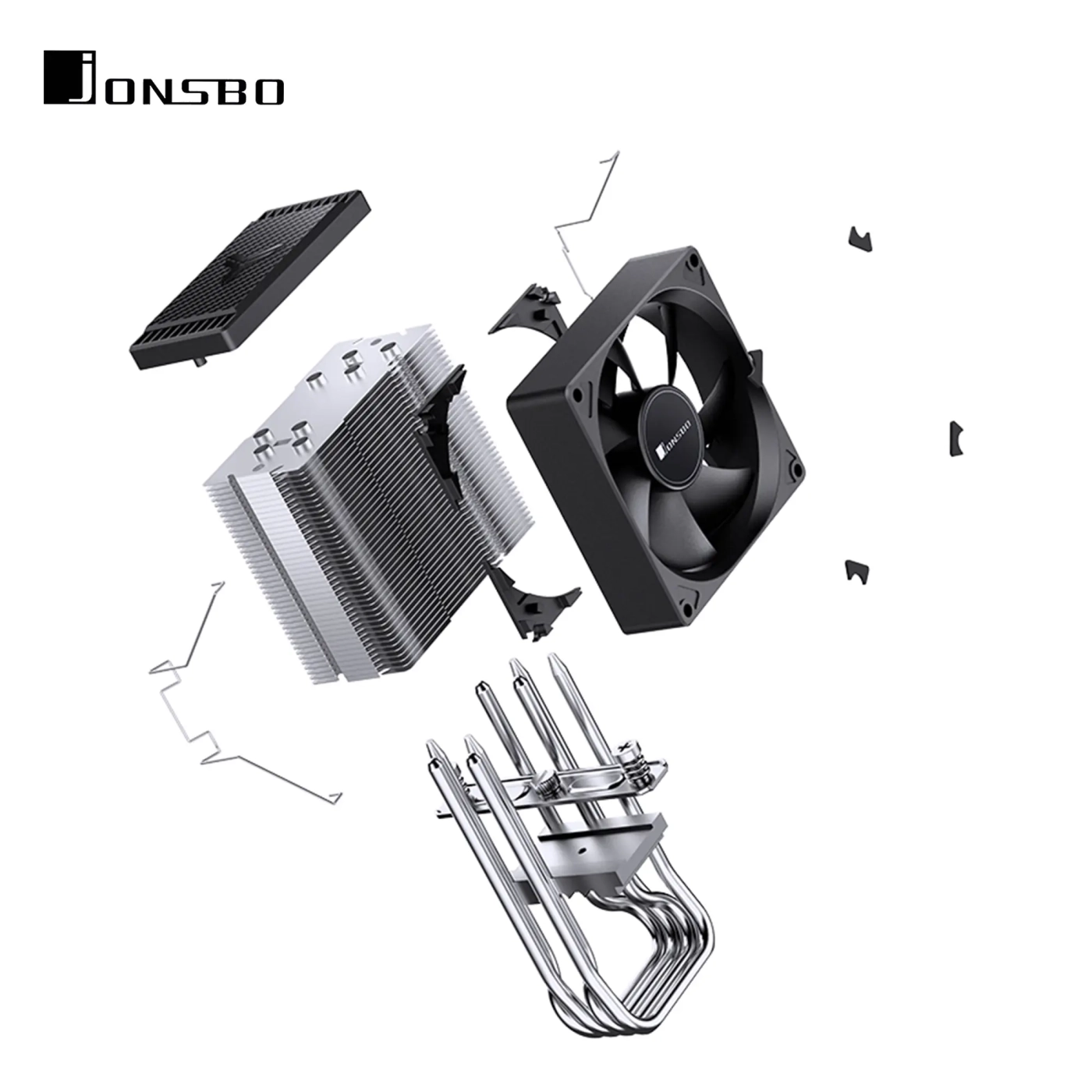 Купить Процессорный кулер JONSBO CR-1400 EVO Black - фото 18
