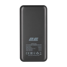 Купити Павербанк УМБ 2E 20000мА, 18Вт, PD, QC (2E-PB2004PD-BLACK) Black - фото 2