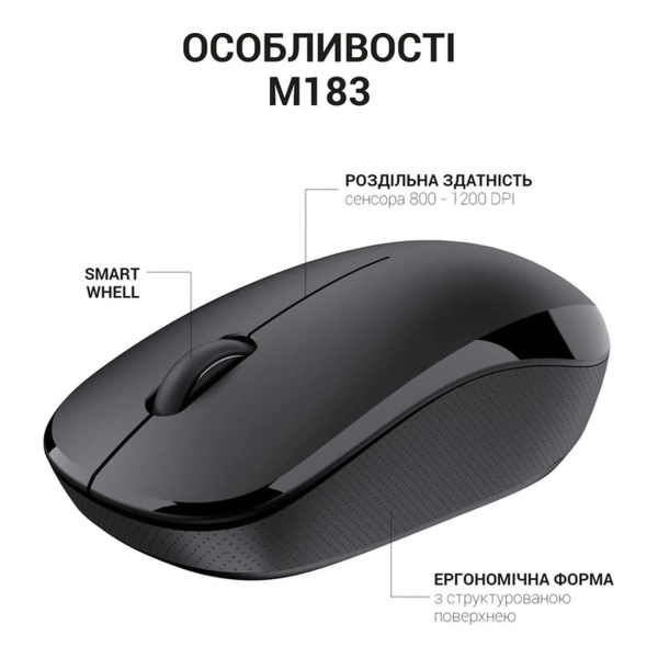 Купить Мышь OfficePro M183 Black - фото 7