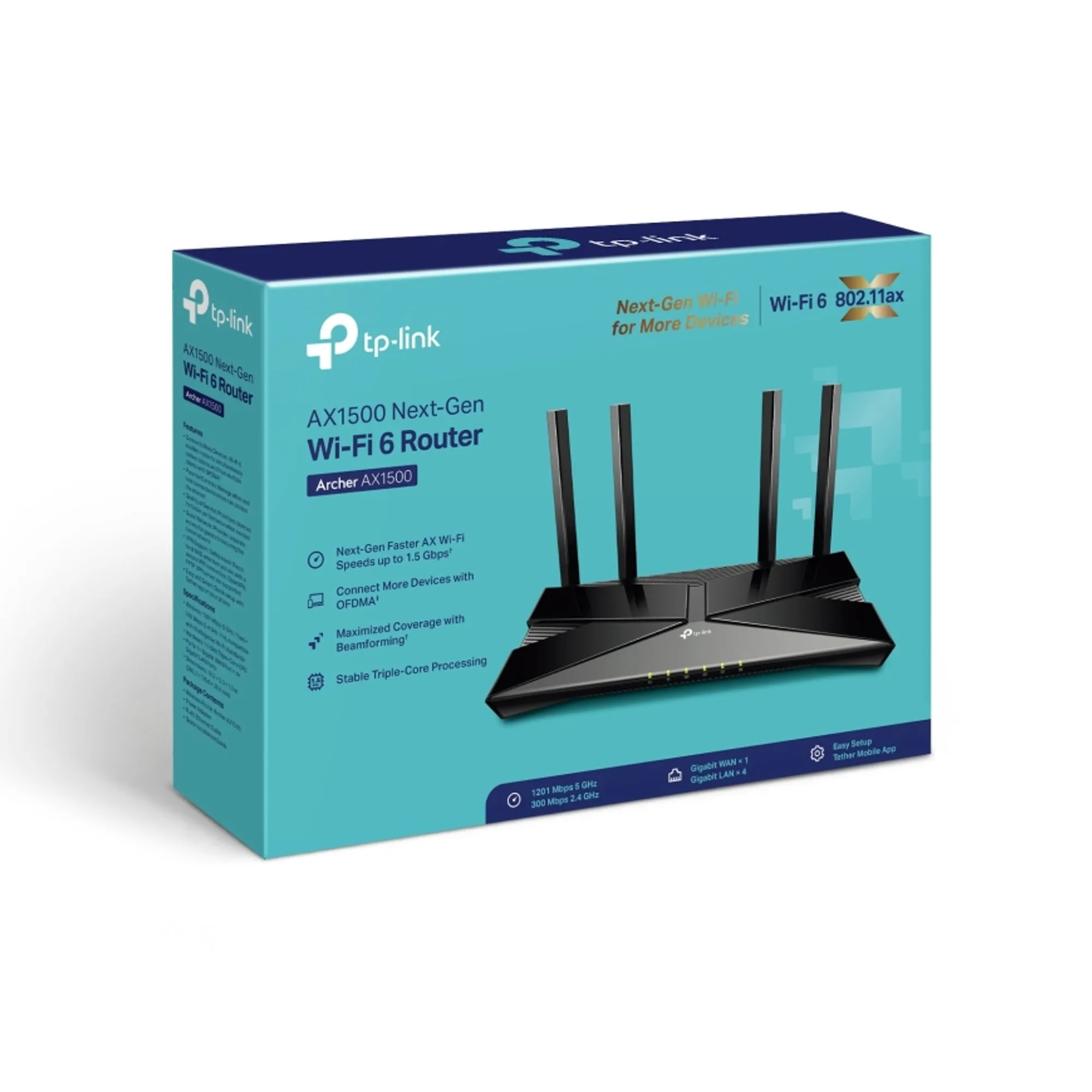 Купити Маршрутизатор TP-LINK Archer AX1500 - фото 4