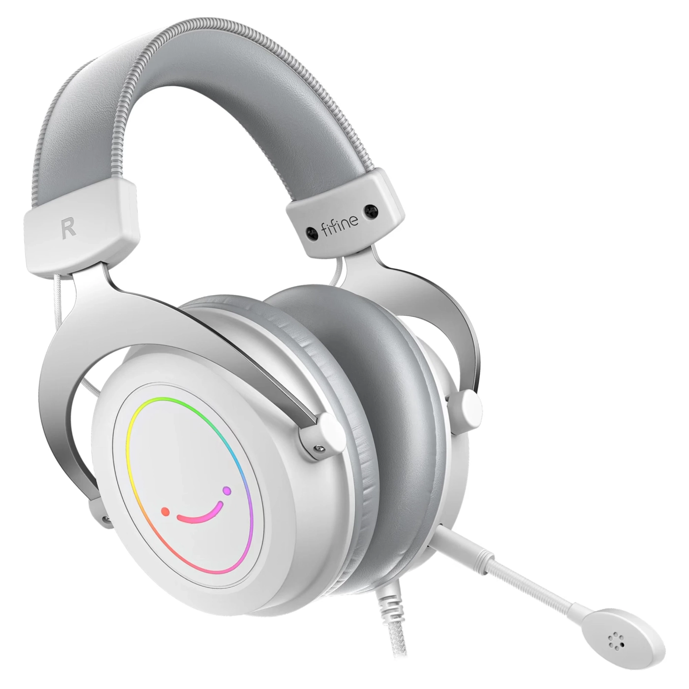 Купити Навушники Fifine H3 RGB White - фото 2