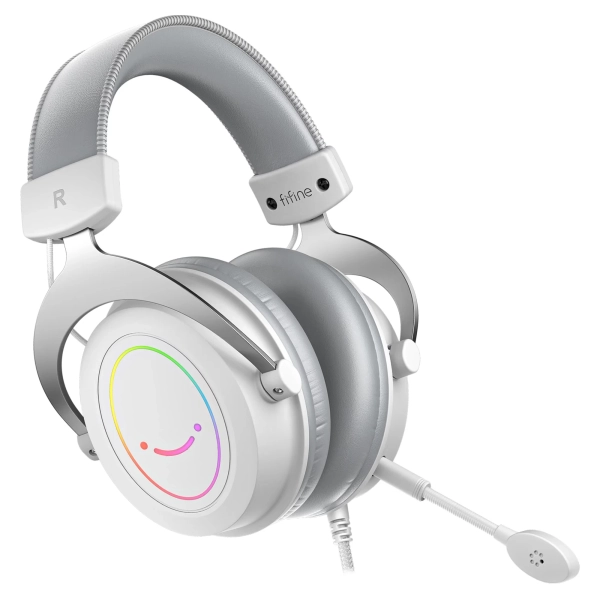 Купити Навушники Fifine H3 RGB White - фото 2