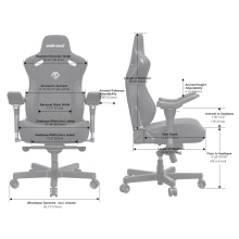 Купити Крісло для геймерів Anda Seat Kaiser 3 Pro XL Black Fabric (AD12YDC-XL-01-B-CF-B02) - фото 14