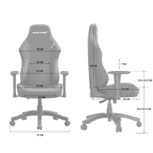 Купить Кресло для геймеров Anda Seat Luna L Black/Orange (AD18-48-BO-PV) - фото 9