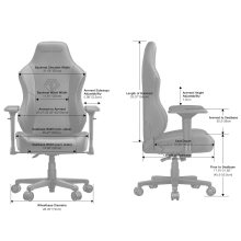 Купить Кресло для геймеров Anda Seat Phantom 3 Pro L Black Fabric (AD18YC-06-B-F) - фото 11