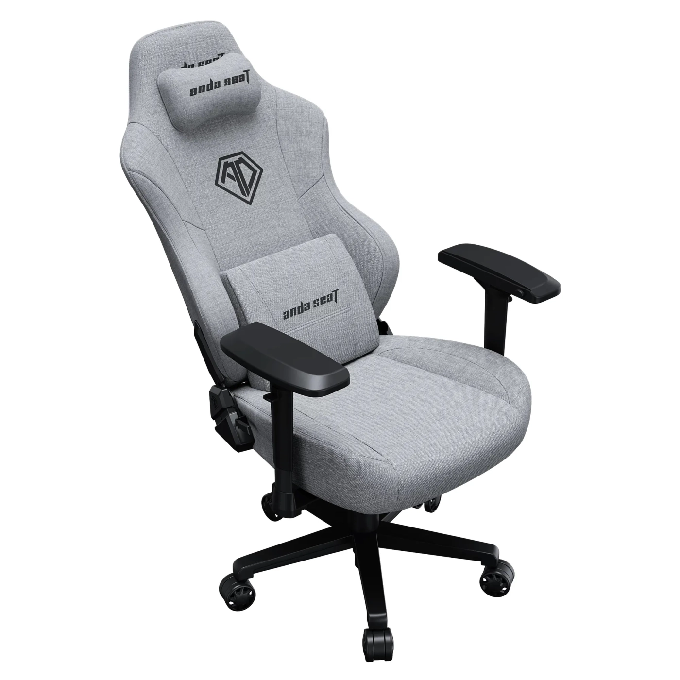 Купити Крісло для геймерів Anda Seat Phantom 3 Pro L Grey Fabric (AD18YC-06-G-F) - фото 5