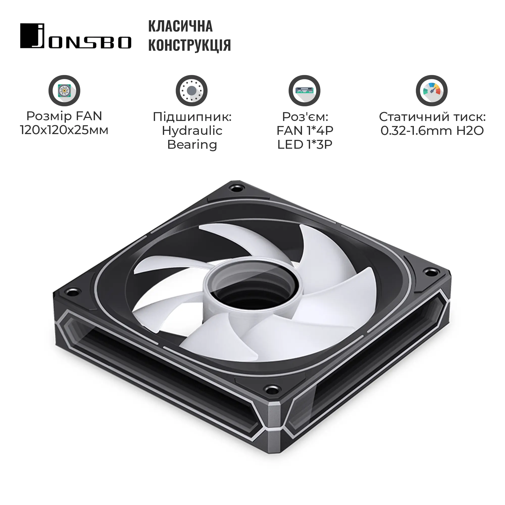 Купить Вентилятор Jonsbo FR-505B ARGB Black - фото 8