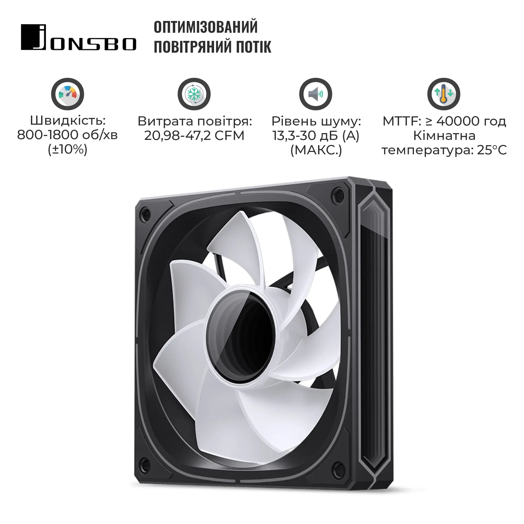 Купить Вентилятор Jonsbo FR-505BR Reverse ARGB Black - фото 8