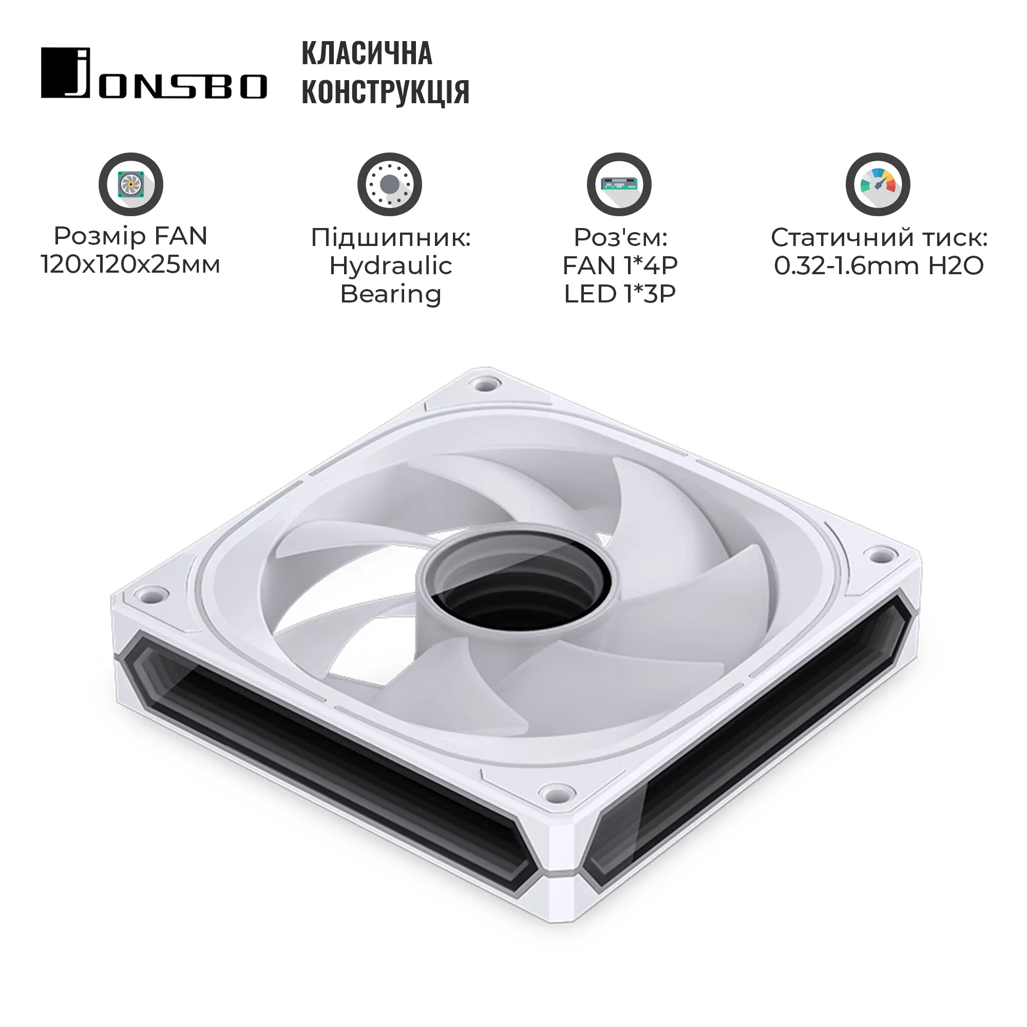Купить Вентилятор Jonsbo FR-505W ARGB White - фото 7