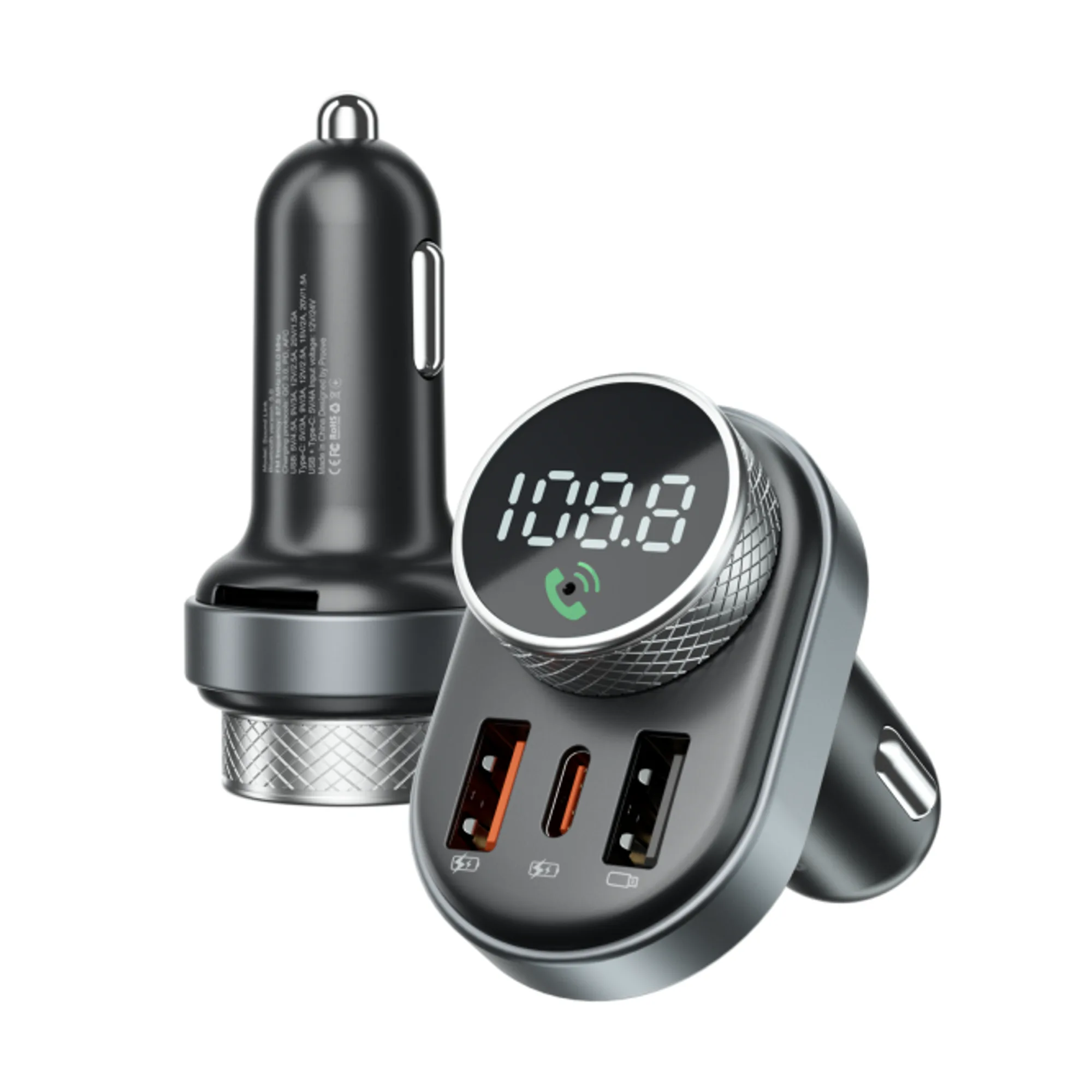Купити Автомобільний зарядний пристрій  Proove FM Launcher Sound Link 30W (PD+QC3.0) Type-C+USB (FMSL30110001) - фото 4