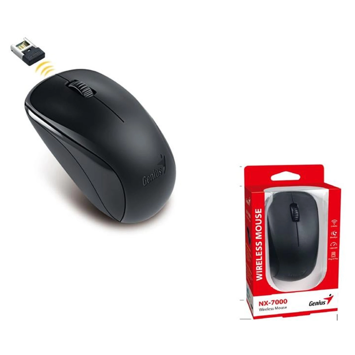 Купить Мышь Genius NX-7000 WL Black (31030027400) - фото 3