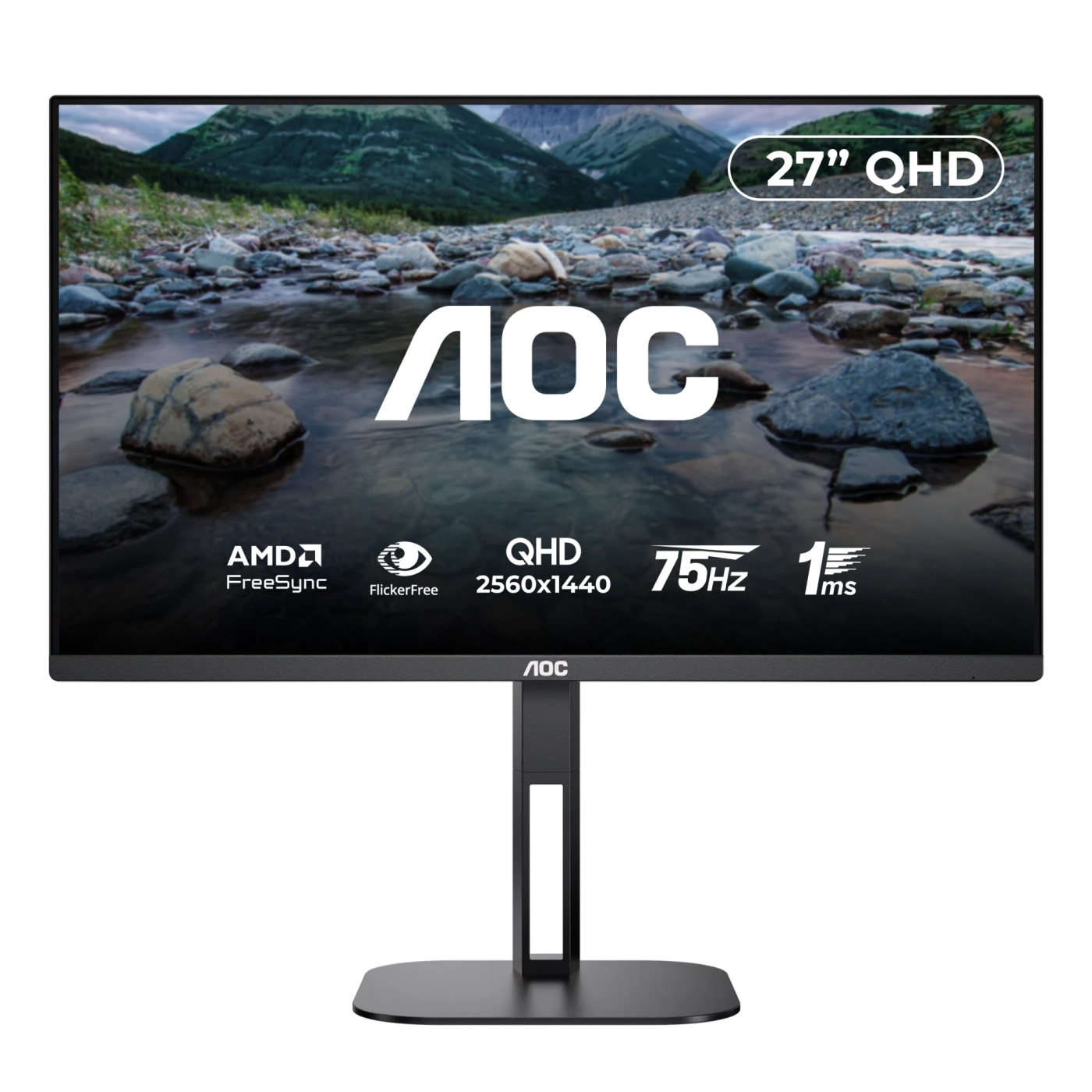 Купить Монитор 27" AOC Q27V5C/BK - фото 1