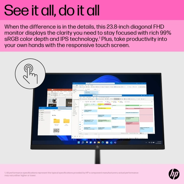 Купить Монитор 23.8" HP E24t G5 (6N6E6AA) - фото 10