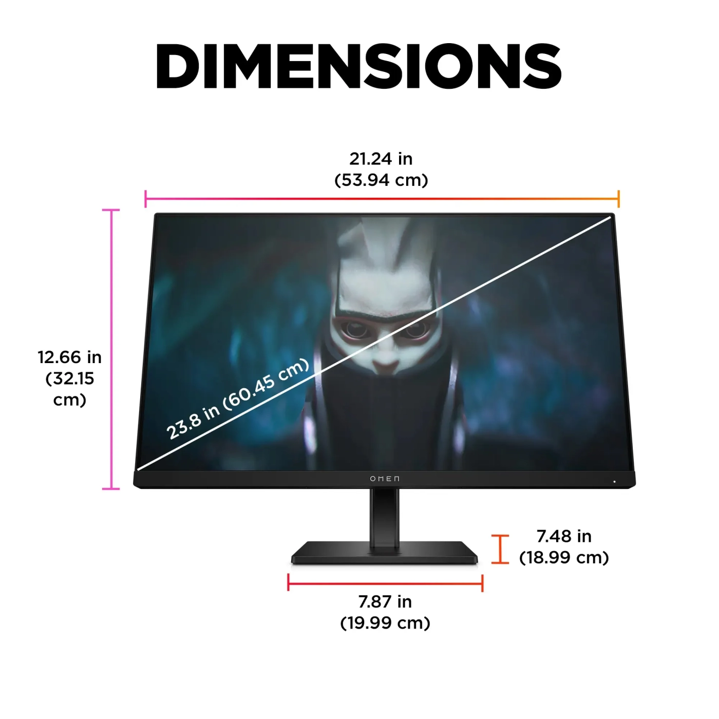 Купить Монитор 23.8" HP OMEN 24 (780D9E9) - фото 9
