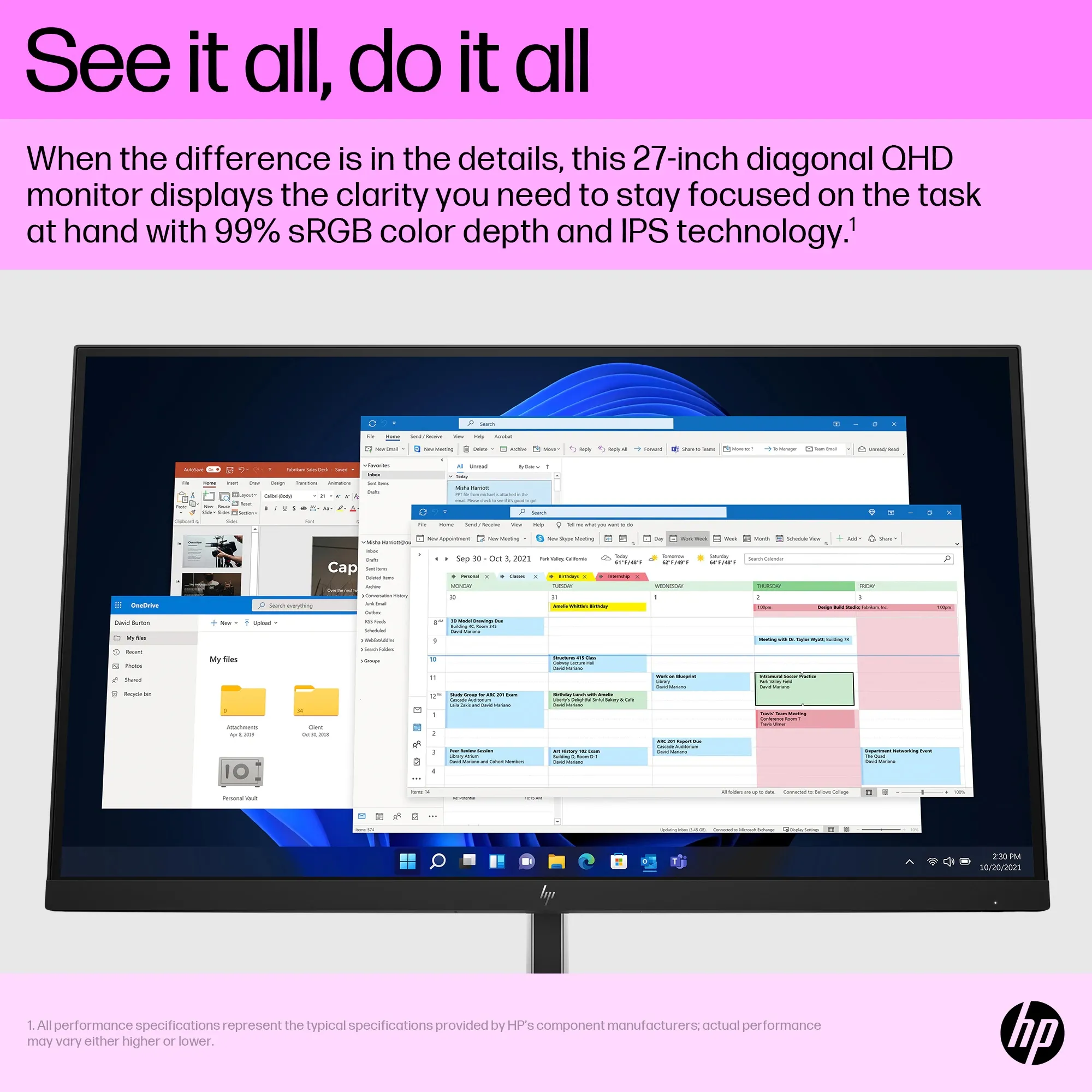 Купити Монітор 27" HP E27q G5 (6N6F2AA) - фото 6