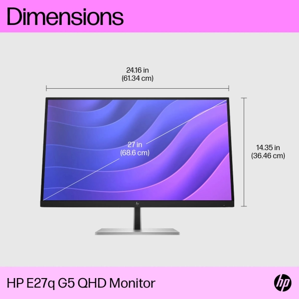 Купити Монітор 27" HP E27q G5 (6N6F2AA) - фото 9