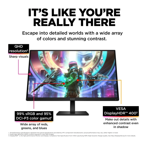Купить Монитор 27" HP OMEN 27qs (780J4E9) - фото 8