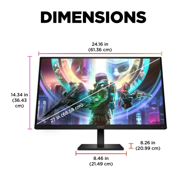 Купить Монитор 27" HP OMEN 27qs (780J4E9) - фото 11