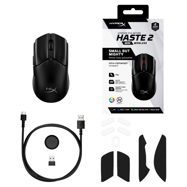Купити Миша HyperX Pulsefire Haste 2 Mini Wireless Black (7D388AA) - фото 9