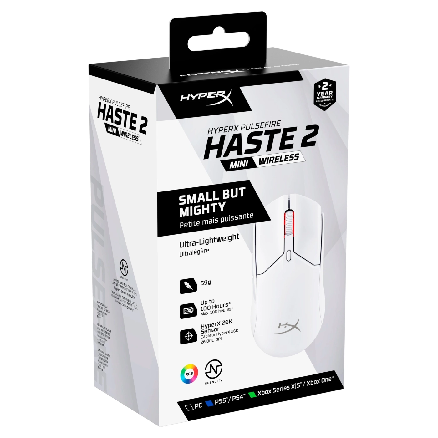 Купити Миша HyperX Pulsefire Haste 2 Mini Wireless White (7D389AA) - фото 10