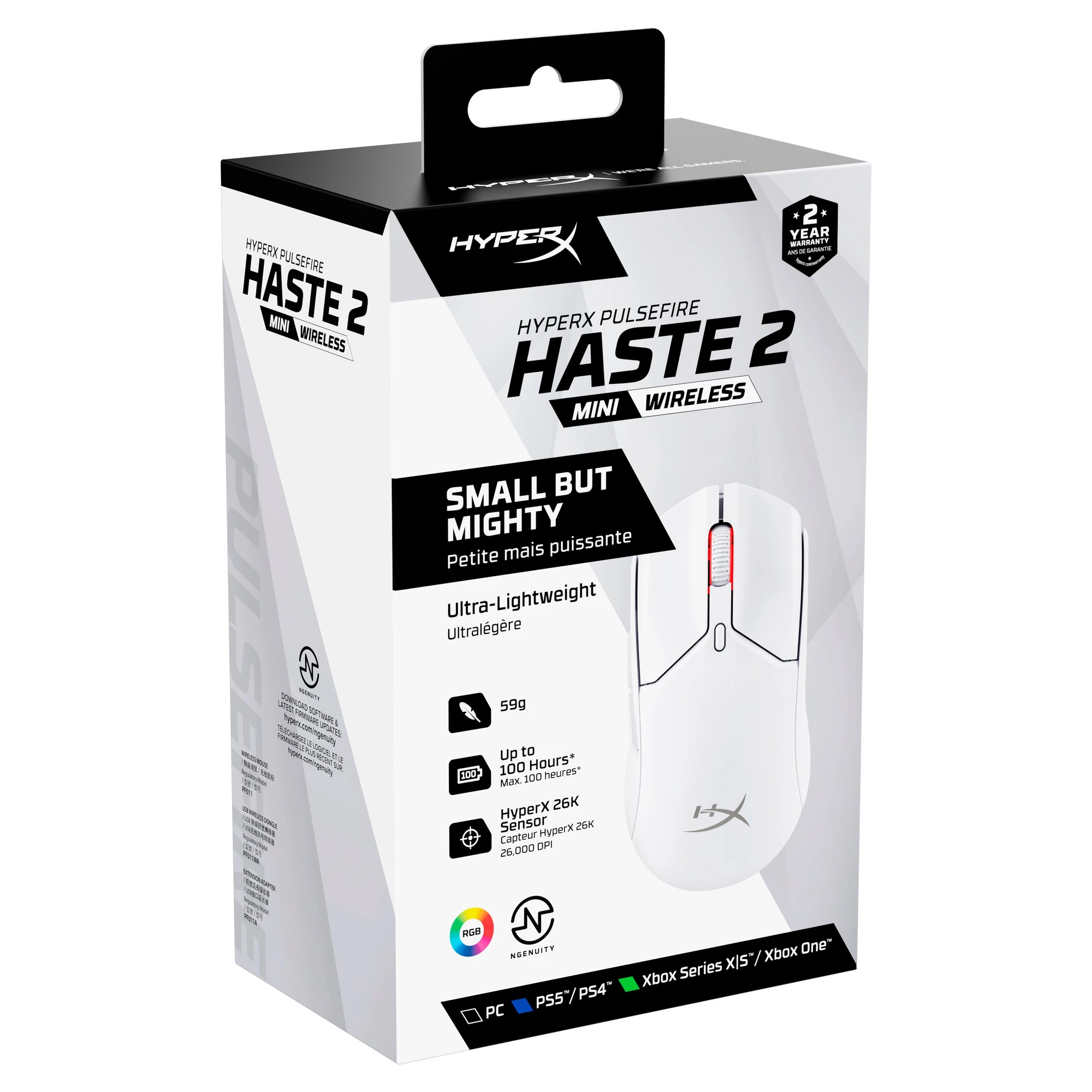 Купити Миша HyperX Pulsefire Haste 2 Mini Wireless White (7D389AA) - фото 10