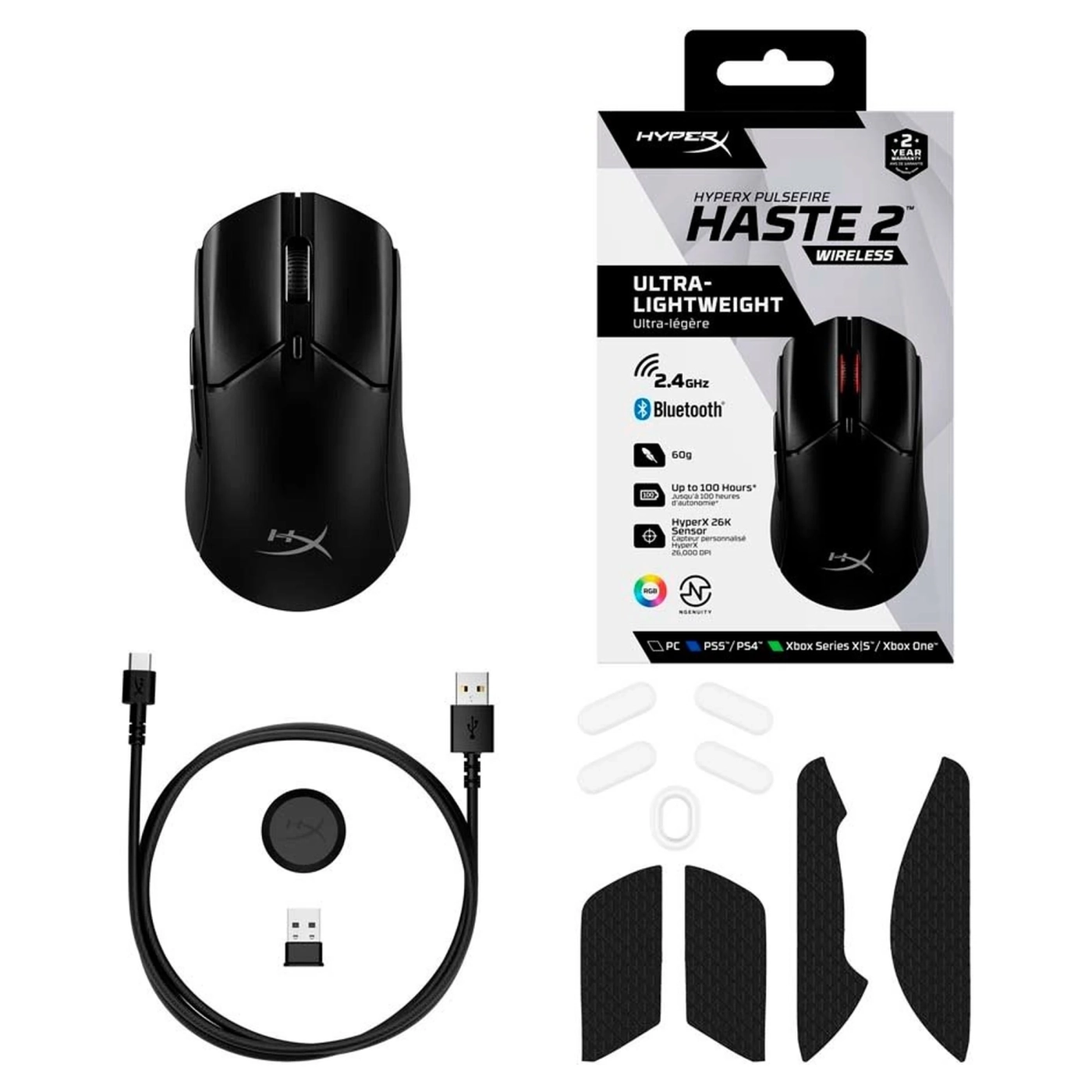 Купити Миша HyperX Pulsefire Haste 2 Wireless Black (6N0B0AA) - фото 10