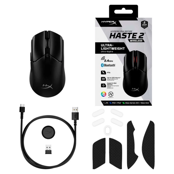 Купити Миша HyperX Pulsefire Haste 2 Wireless Black (6N0B0AA) - фото 10