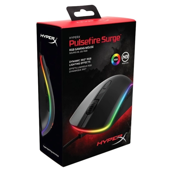 Купити Миша HyperX Pulsefire Surge RGB Black (4P5Q1AA) - фото 6