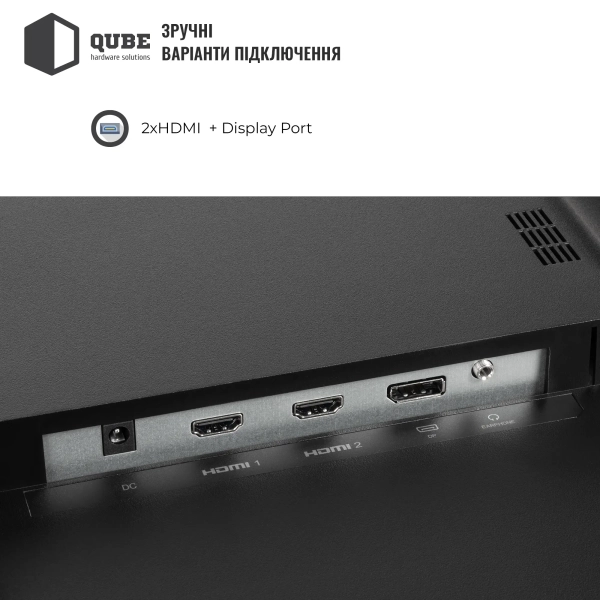 Купити Монітор 27" QUBE B27Q100Plus-IPS - фото 3