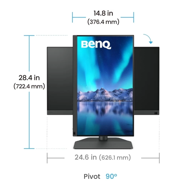 Купити Монітор 24" BenQ SW242Q (9H.LLVLA.TBE) - фото 4