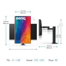 Купить Монитор 27" BenQ PD2706UA (9H.LLKLB.QBE) - фото 9